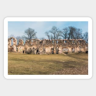 Ruins of medieval castle Sticker